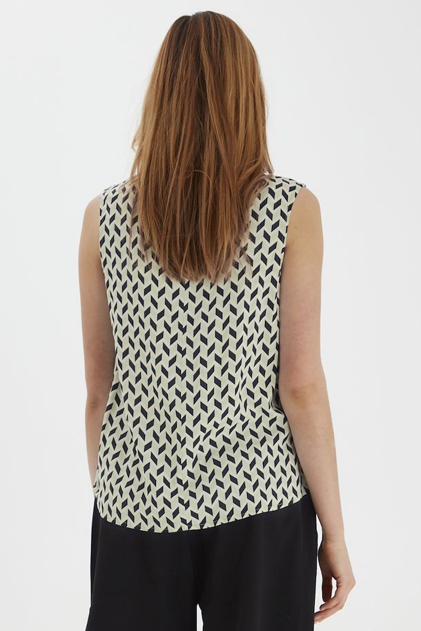 swamp mix blouse with short sleeve