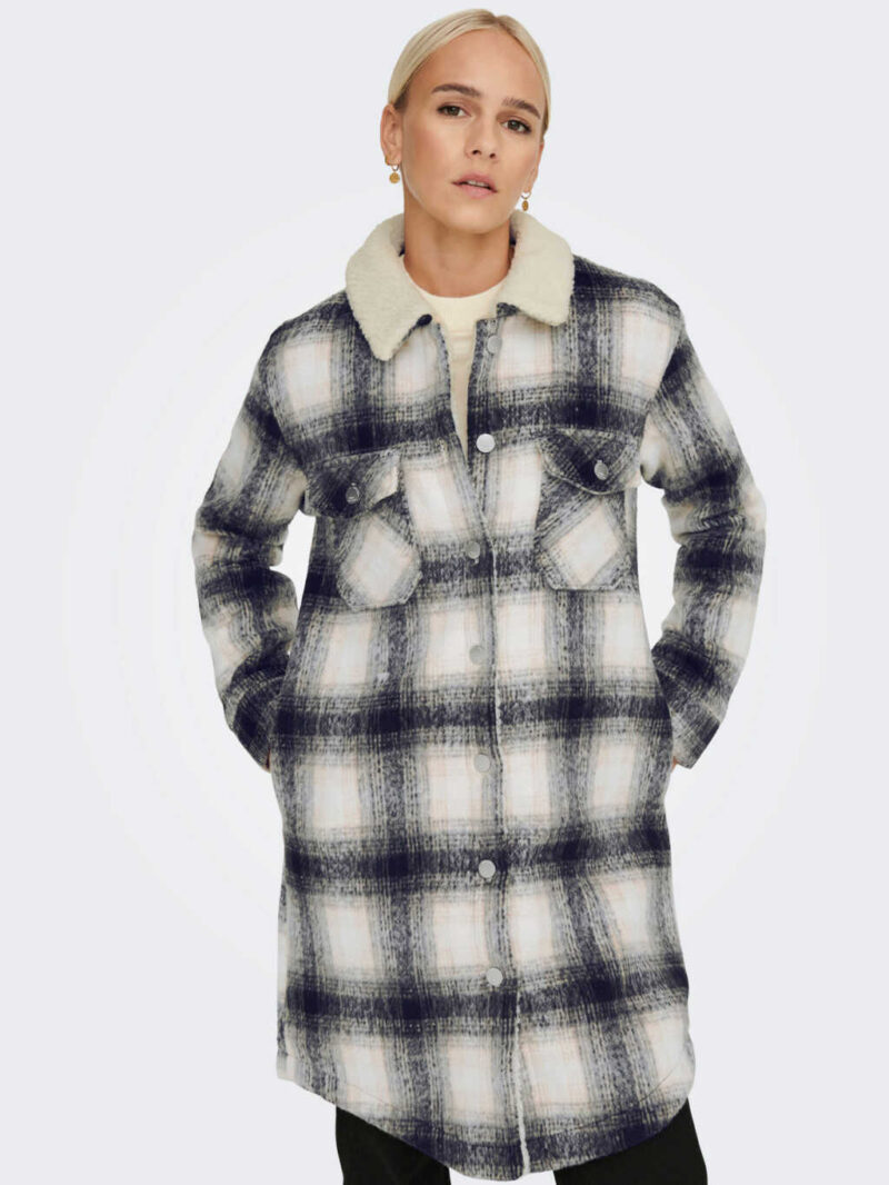 ONLY 'LOU' TEDDY MIX LONG SHIRT ΤΖΑΚΕΤ