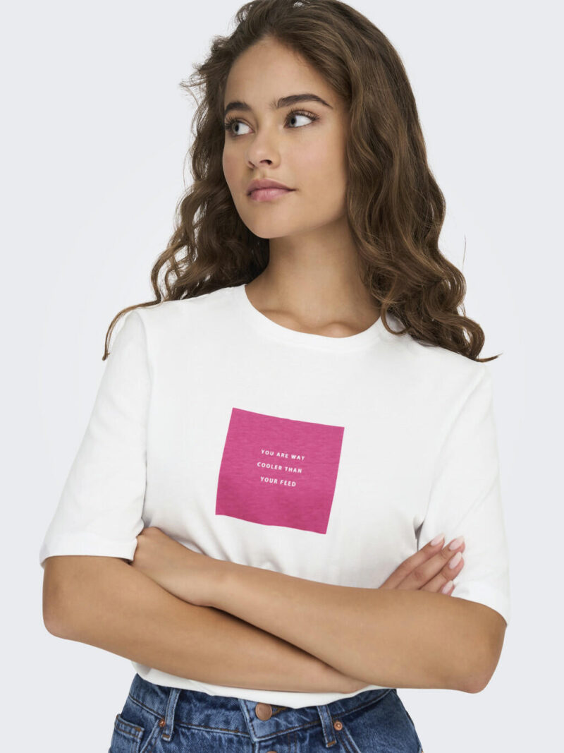 ONLY ELOISE JRS BOXY T-SHIRT ΜΕ ΤΥΠΩΜΑ
